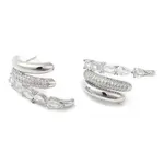 Rack Plating Crystal Rhinestone Claw Stud Earrings