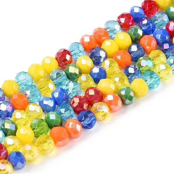 Electroplate Glass Beads Strands