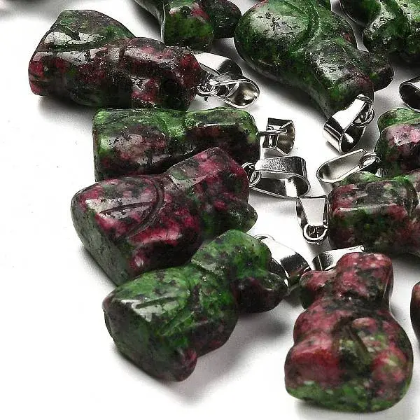 Dyed Natural Marble Pendants