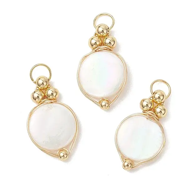 Natural White Shell Pendants