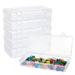 Plastic Bead Containers with Hinged Lid