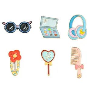 6Pcs 6 Styles Cute Enamel Pins