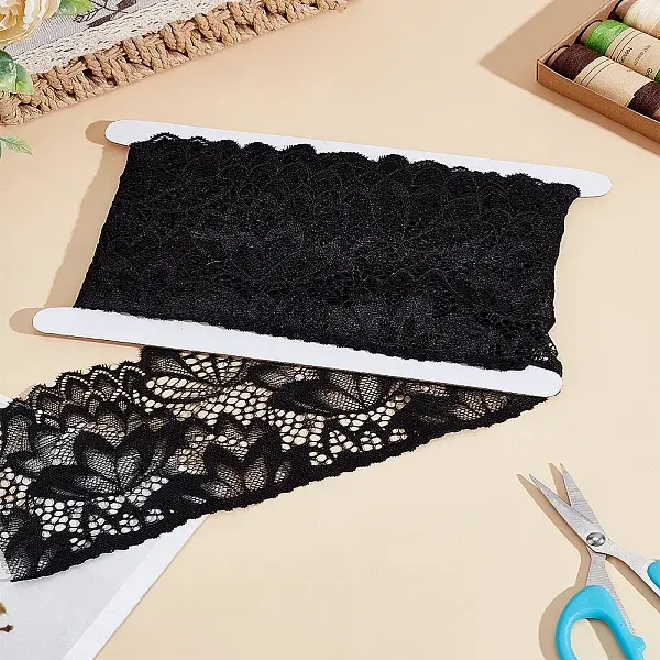 5 Yards Nylon Elastic Lace Trim