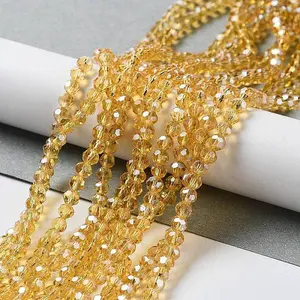 Electroplate Glass Bead Strands