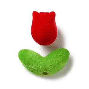 Flocking Opaque Acrylic Beads