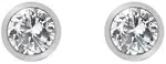 Hot Diamonds Stříbrné náušnice s topazy a pravým diamantem Willow DE584