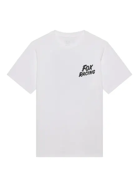 Fox pánské tričko Speed 195 Original SS White | Bílá | Velikost M | 100% bavlna