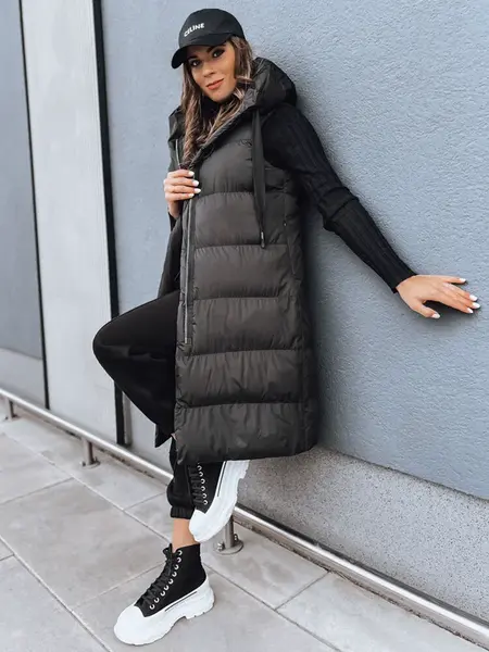 Dámska vesta s kapucňou NEEKO Farba čierna DSTREET