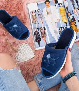 Dámské pantofle Natural Style NS-001 modré