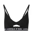 Karl Lagerfeld Podprsenka  čierna / biela
