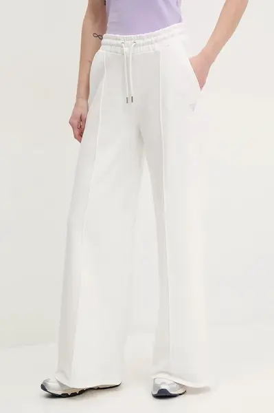 Bavlněné tepláky Guess PRIMULA bílá barva, V5GB07 KCRP0