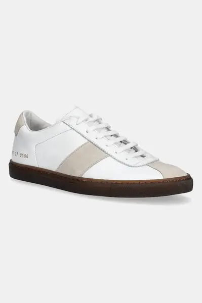 Kožené tenisky Common Projects Field Trainer bílá barva, 6186