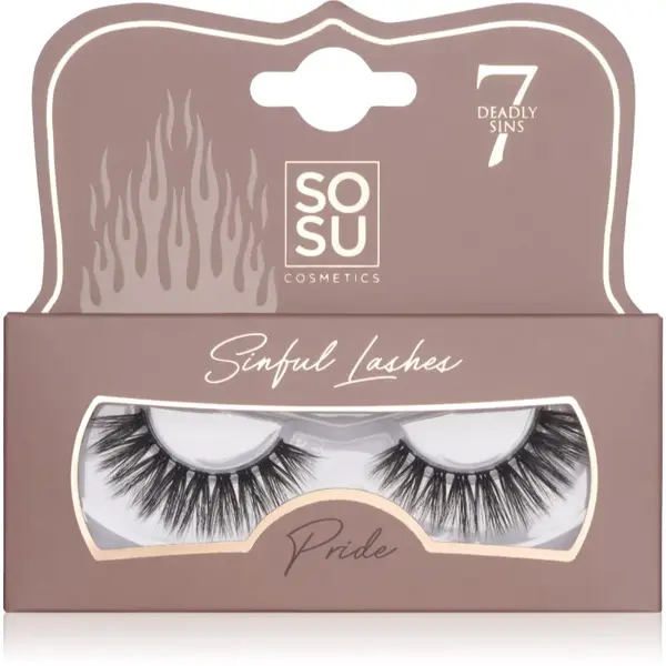 SOSU Cosmetics 7 Deadly Sins Lashes umělé řasy Pride 1 ks