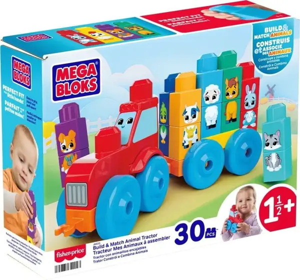 MEGA BLOKS TRAKTOR SE ZVÍŘÁTKY
