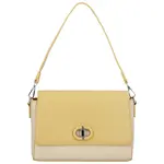 Elegantní dámská koženková kabelka na rameno Ciri, žlutá