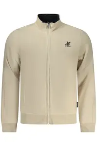 Béžová pánská mikina na zip