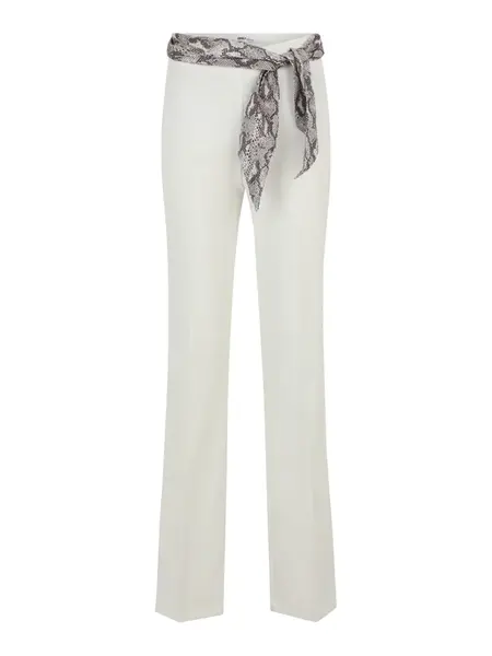 Only Tall Nohavice s pukmi 'ONLADORA'  biela