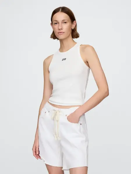 GAP Ribbed top with logo - Women's