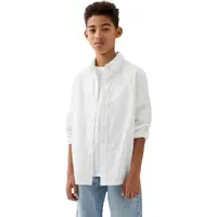GAP LS LINEN Chlapčenská košeľa, biela, veľkosť