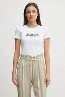 Bavlněné tričko La Petite Française LPF bílá barva, LPF