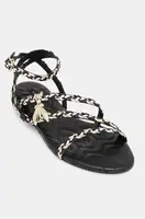 Kožené sandály Patrizia Pepe dámské, černá barva, 8X0088 L109 X1HM