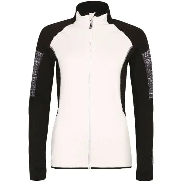 PROGRESS NORA Dámska mikina so zapínaním po celej dĺžke, biela, veľkosť