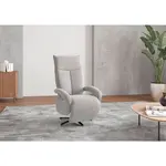 Sit & More KŘESLO, textil, barvy stříbra