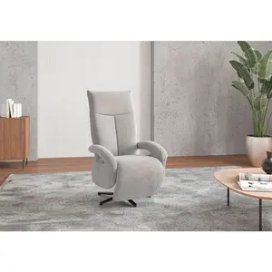 Sit & More KŘESLO, textil, barvy stříbra