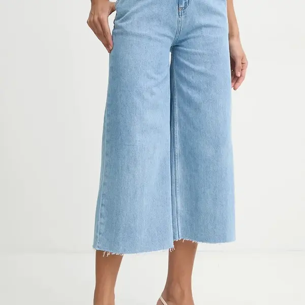 Džíny BOSS dámské, modrá barva, 50538120