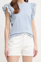 Džínové šortky Pepe Jeans FITTED SHORT HW MARY dámské, bílá barva, hladké, high waist, PL801191TA8