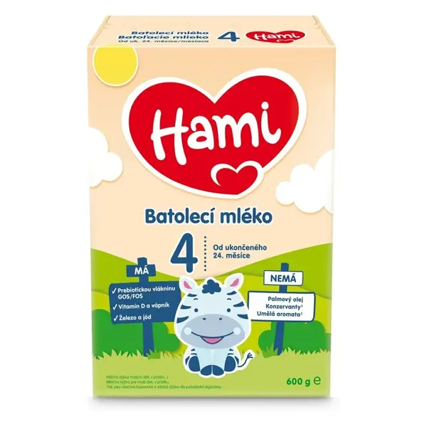 HAMI 4 Batolecí mléko od ukončeného 24. měsíce 600 g