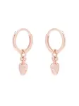 Ted Baker Náušnice 'Huggie Harrye'  ružové zlato