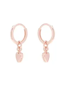 Ted Baker Náušnice 'Huggie Harrye'  ružové zlato