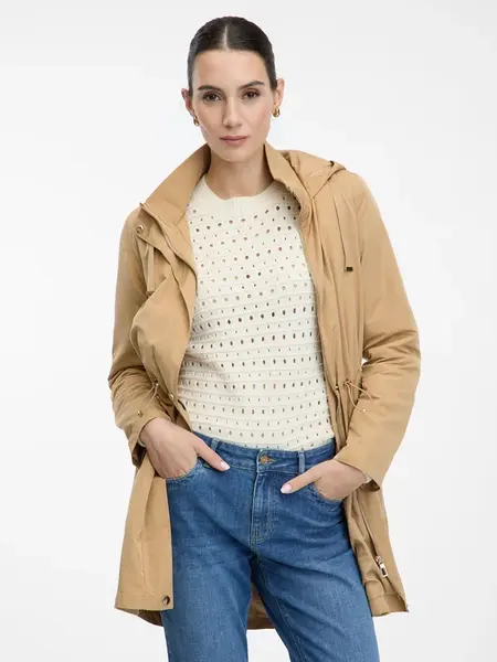Orsay Světle hnědá dámská parka - Dámské