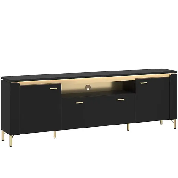 TV stolík Norica LAZF03 U114 2D1S čierna