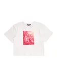 DKNY Tričko  marhuľová / malinová / biela