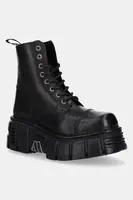 Kožené kozačky New Rock Crust Negro, Tower Negro + Lateral