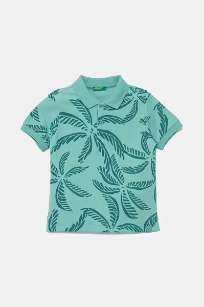 Dětská bavlněná polokošile United Colors of Benetton