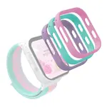 Náhradní silikonové rámečky pro chytré hodinky inSPORTline Cubbio 3ks růžovo-zeleno-fialová