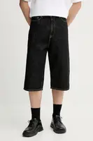 Džínové šortky Samsoe Samsoe SAROGER pánské, šedá barva, M25200009