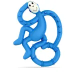 Matchstick Monkey Mini Monkey Teether hryzadielko s antimikrobiálnou prísadou Blue 1 ks