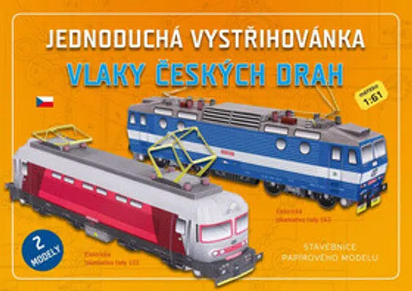 Vlaky českých drah - Jednoduchá vystřihovánka
