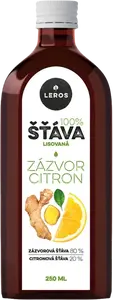 LEROS 100% šťáva zázvor a citron 250 ml