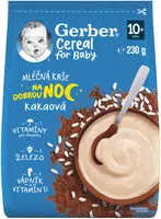 GERBER Cereal mléčná kaše kakaová Dobrou noc 230 g