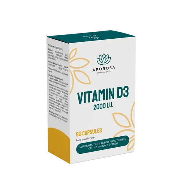 APOROSA Vitamin D3 2000 I.U. 90 ks