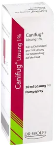 CANIFUG -Lösung 1% roztok ve spreji 30 ml