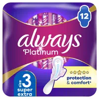 ALWAYS Platinum Day & Night hygienické vložky s křidélky 12 ks