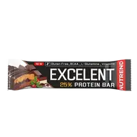 NUTREND Tyčinka EXCELENT BAR DOUBLE čokoláda a nugát s brusinkami 85 g