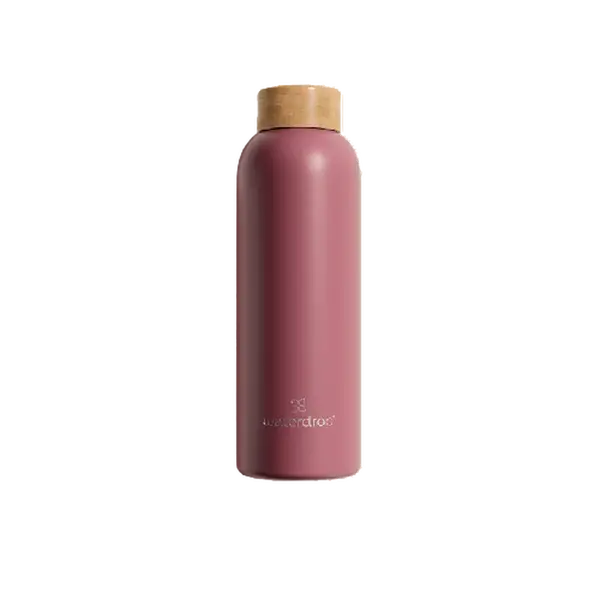 WATERDROP Lahev nerez tmavá růžová matt 600 ml