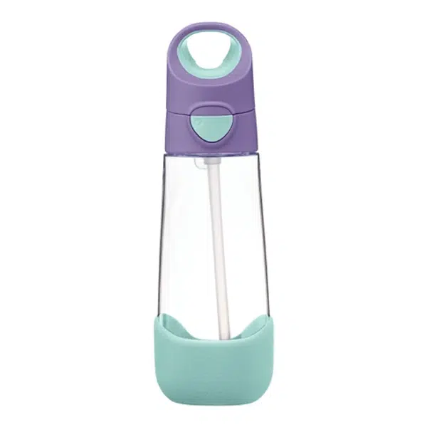 B.BOX Lahev na pití s brčkem - lilac pop 600ml